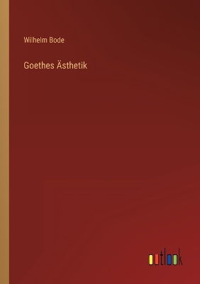 Book cover for Goethes Ästhetik