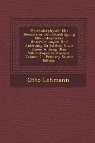 Cover of Molekularphysik