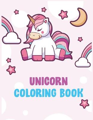 Book cover for Unicorn Coloring Book