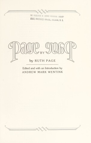 Book cover for Page by Page