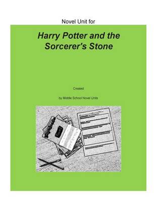 Book cover for Novel Unit for Harry Potter and the Sorcerer's Stone