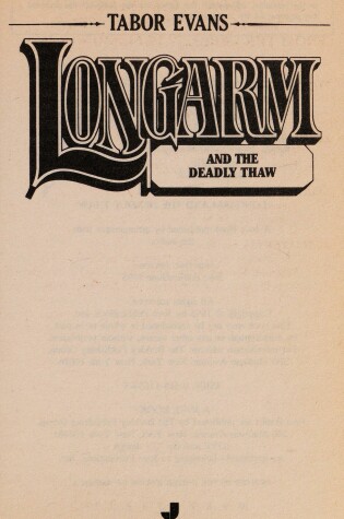 Cover of Longarm and the Deadly Thaw