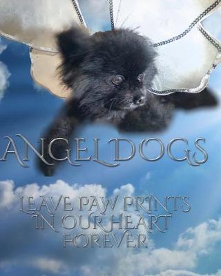Book cover for Angel dog in heaven drawing writing Journal