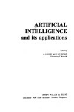 Cover of Artificial Intelligence and Its Applications