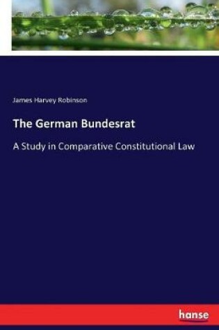 Cover of The German Bundesrat