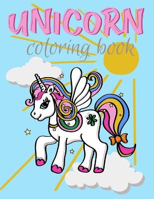 Book cover for Unicorn Coloring Book