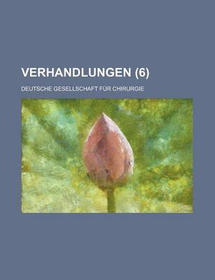 Book cover for Verhandlungen (6)