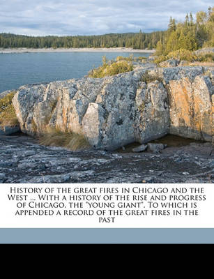 Book cover for History of the Great Fires in Chicago and the West ... with a History of the Rise and Progress of Chicago, the Young Giant. to Which Is Appended a Record of the Great Fires in the Past