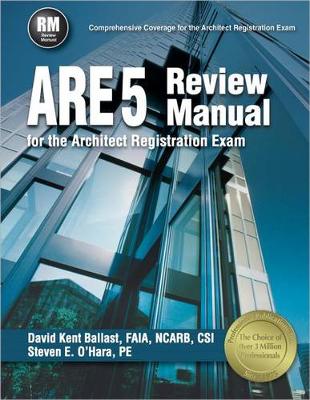 Book cover for Ppi Are 5 Review Manual for the Architect Registration Exam (Revised, Paperback) - Comprehensive Review Manual for the Ncarb 5.0 Exam