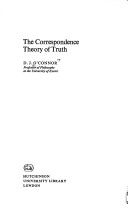 Cover of The Correspondence Theory of Truth