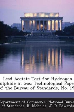 Cover of Lead Acetate Test for Hydrogen Sulphide in Gas