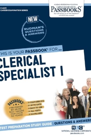 Cover of Clerical Specialist I (C-4431)