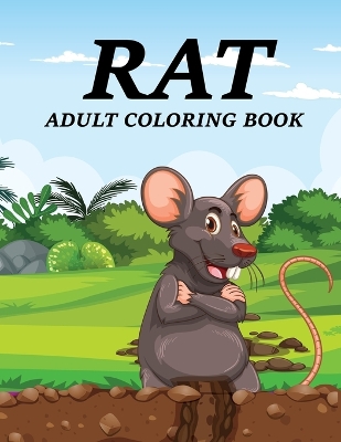 Book cover for Rat Adult Coloring Book