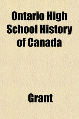Cover of Ontario High School History of Canada
