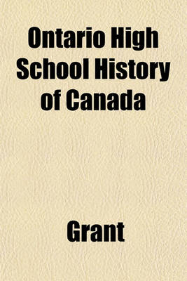 Book cover for Ontario High School History of Canada