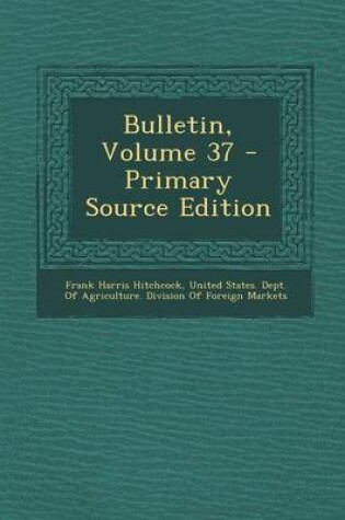 Cover of Bulletin, Volume 37