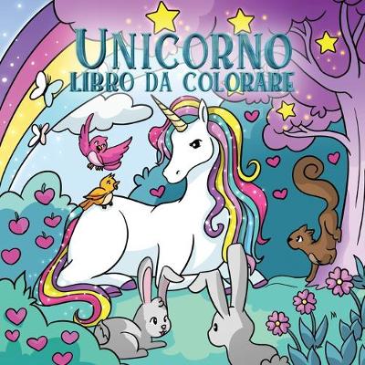 Cover of Unicorno libro da colorare