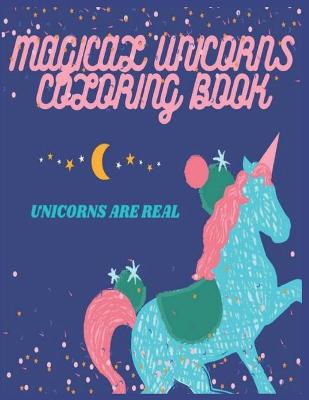 Book cover for Magical Unicorns Coloring Book