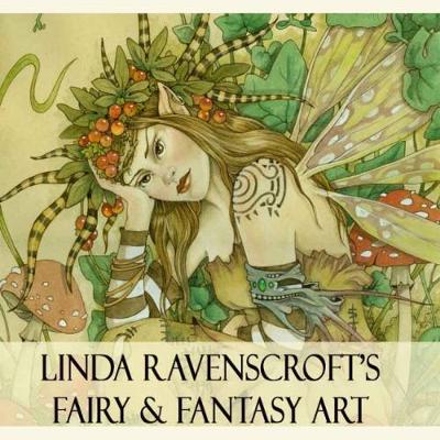 Book cover for LINDA RAVENSCROFTS FAIRY AND FANTASY ART PAINTING AND COLOURING BOOK 3