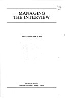 Book cover for Managing the Interview