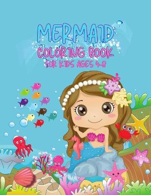 Book cover for Mermaid Coloring Book for Kids All Ages