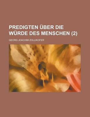 Book cover for Predigten Uber Die Wurde Des Menschen (2)