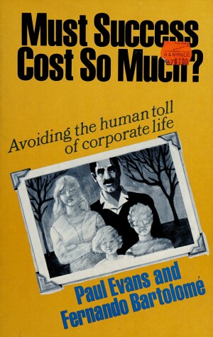 Book cover for Must Success Cost So Much