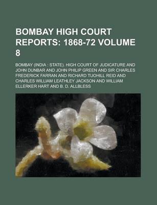 Book cover for Bombay High Court Reports Volume 8