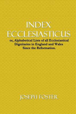 Book cover for Index Ecclesiasticus