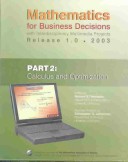 Cover of Mathematics for Business Decisions