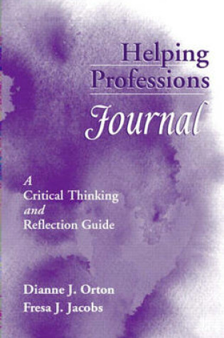 Cover of Helping Professions Journal