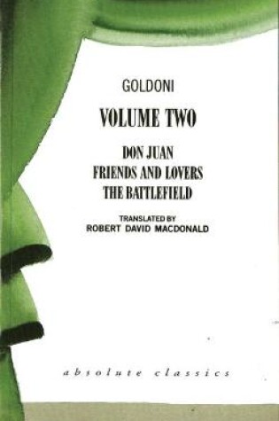 Cover of Goldoni: Volume Two