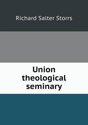 Book cover for Union theological seminary