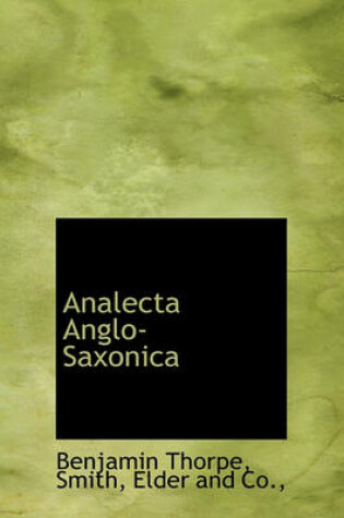 Cover of Analecta Anglo-Saxonica