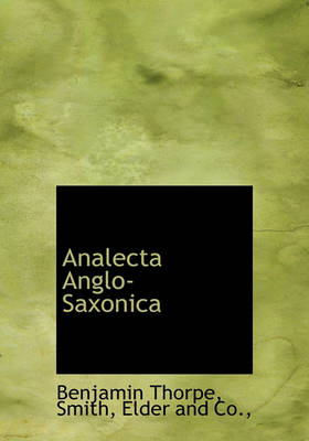 Book cover for Analecta Anglo-Saxonica