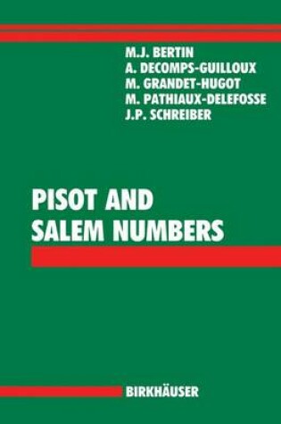 Cover of Pisot and Salem Numbers