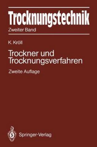 Cover of Trocknungstechnik Zweiter Band