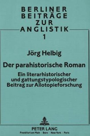 Cover of Der Parahistorische Roman