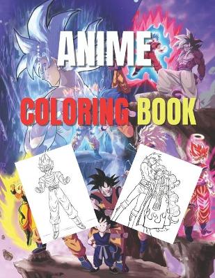 Book cover for Anime Coloring Book