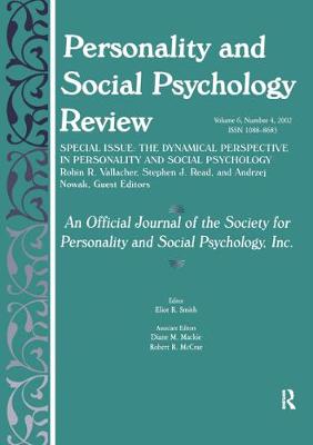 Book cover for THE Dynamic Perspective in Personality and Social Psychology