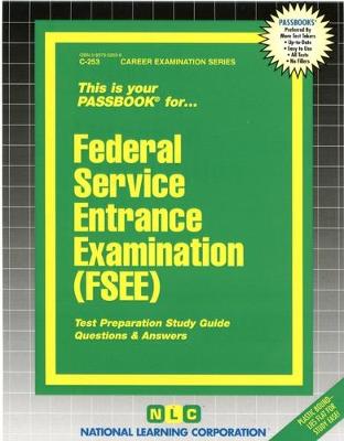 Book cover for Federal Service Entrance Examination (FSEE)