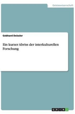 Cover of Ein kurzer Abriss der interkulturellen Forschung