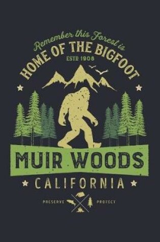 Cover of Muir Woods California Remember This Forest is Home of The Bigfoot ESTD 1908 Preserve Protect