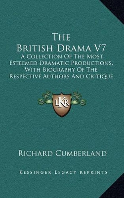 Book cover for The British Drama V7