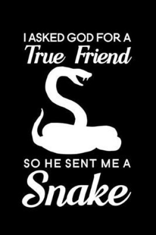 Cover of I asked god for a true friend so he sent me a snake