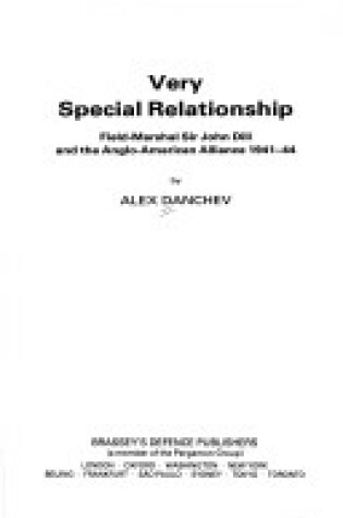 Cover of Very Special Relationship