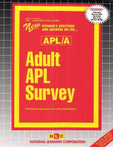 Book cover for ADULT APL SURVEY (APL/A)