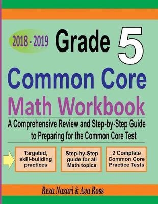 Book cover for Grade 5 Common Core Mathematics Workbook 2018 - 2019