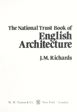 Book cover for The National Trust Book of English Architecture