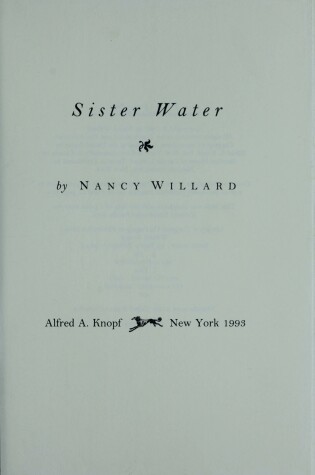 Cover of Sister Water